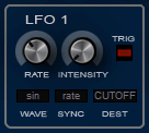 The LFO section